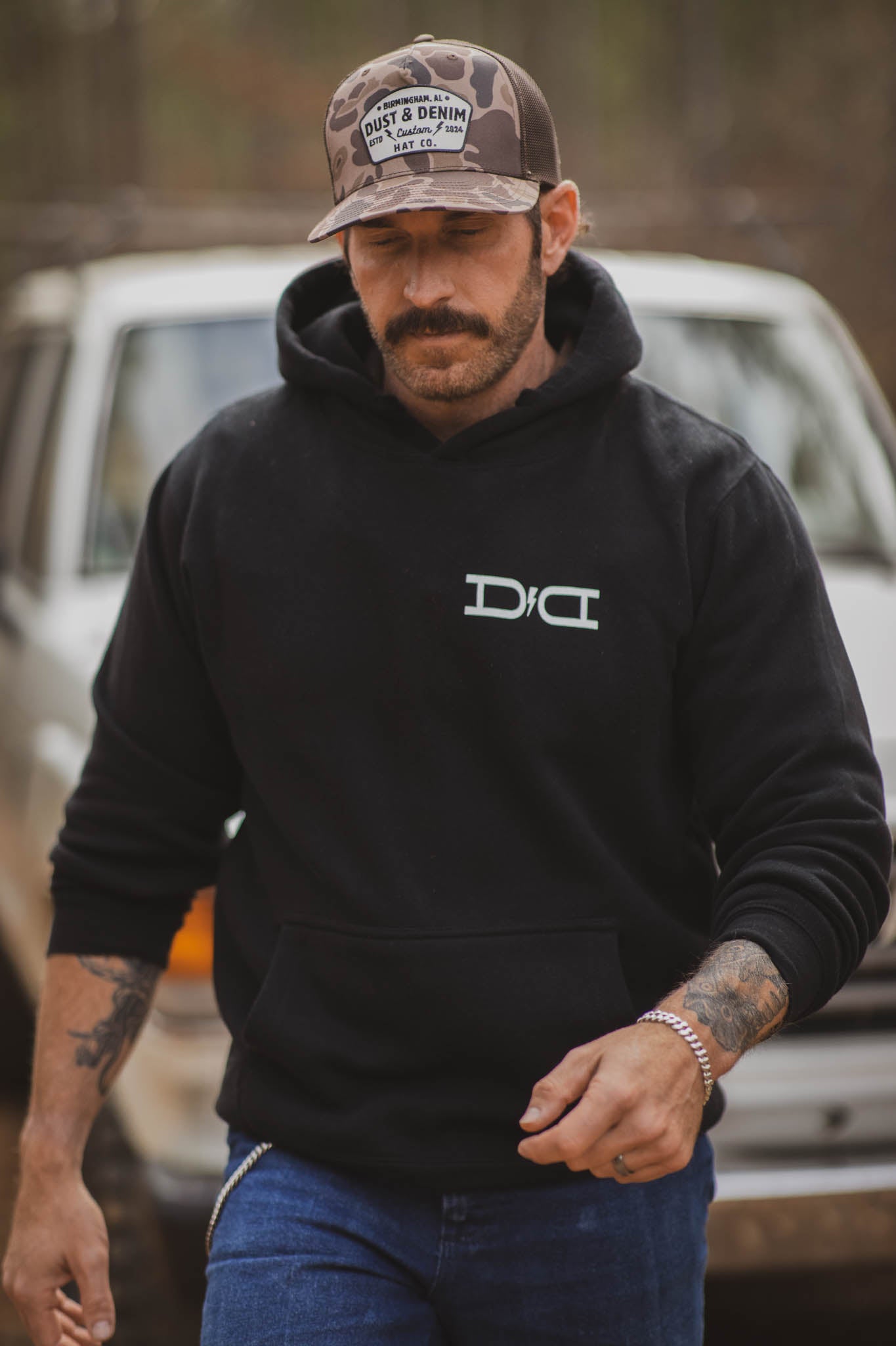 D+D Hoodie Black