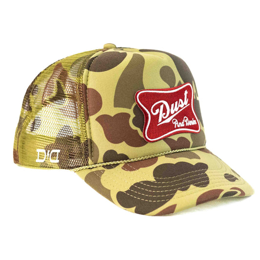 "D+D High Life" Logo on Green Duck Camo